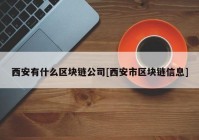 西安有什么区块链公司[西安市区块链信息]